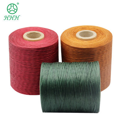 Gepersonaliseerde 0,8 mm 1 mm 100% polyester plat gewassen gevlochten draad waterdicht voor lederwaren