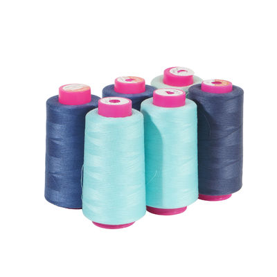 Geverfd 20/2 20/3 40/2 Gesponnen polyester naad voor kleding