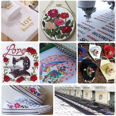 4000y 75d 120d/2 Industriële Madeira Polyester Borduurdraad voor Borduurmachine