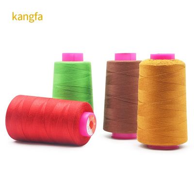 100% katoen draad 402 100 g kegel polyester naaigraad voor beddengoed elastisch stof