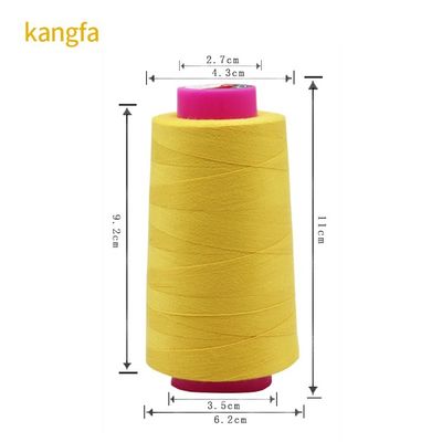100% katoen draad 402 100 g kegel polyester naaigraad voor beddengoed elastisch stof