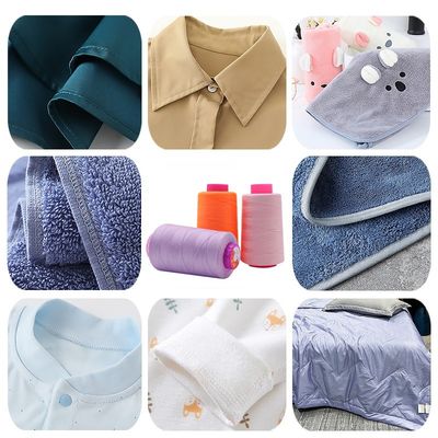 100% katoen draad 402 100 g kegel polyester naaigraad voor beddengoed elastisch stof