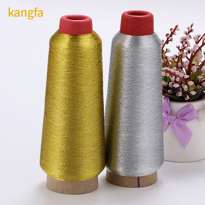 Metalen borduurdraad 100% polyester metalen garens voor het naaien van kledingstukken