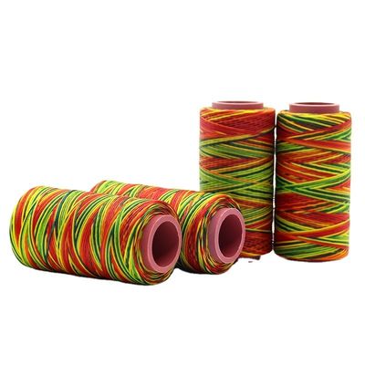 Hoge sterkte 210D/16 250D/16 Geraffineerde polyester gewassen draad voor het naaien van leer