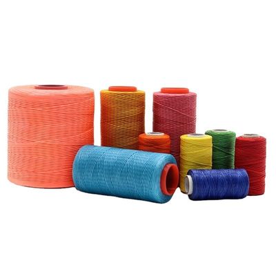 Art Craft Handgesneden lederen draad 0,8 mm 1 mm 100% polyester platte wasdraad voor schoenen