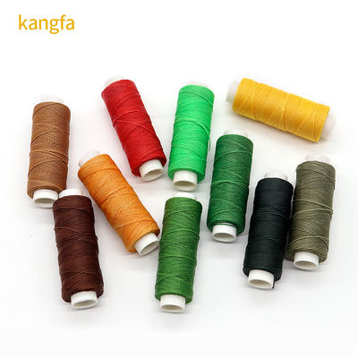 Chemisch bestand 1 mm 100% polyester leer rond gewassen draad voor met de hand genaaide zakken