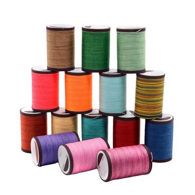 Plastic Cone Polyester Round Braid Waxed Thread voor schoenen Naaien 0.35mm 0.45mm 0.65mm