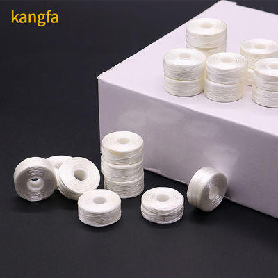 75d/2 Geverfd polyester borduurdraad Prewund Plastic Side Bobbins voor borduurwerk