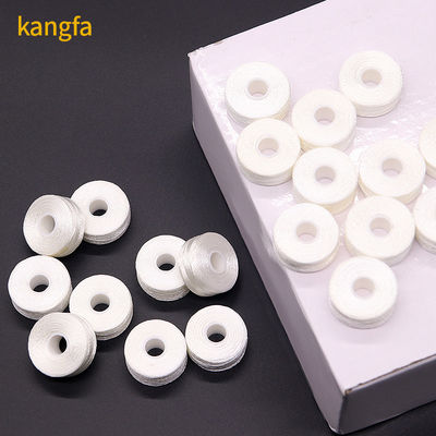 75d/2 Geverfd polyester borduurdraad Prewund Plastic Side Bobbins voor borduurwerk