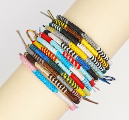 Ring Twisted 210D Polyester Waxed Thread voor het naaien van leer 1mm Diameter Gratis monster