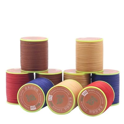 DIY Hoge sterkte Multicolor Ronde Polyester Naaier Leer Wax Armband Draad 3 Ply