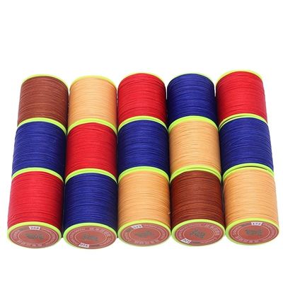 DIY Hoge sterkte Multicolor Ronde Polyester Naaier Leer Wax Armband Draad 3 Ply