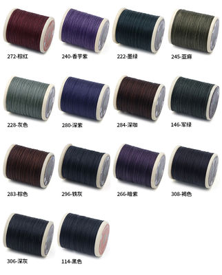 Handnaaien 30g Eén rol rond wasdraad voor zelfstandig leren ambacht 0.55mm polyester
