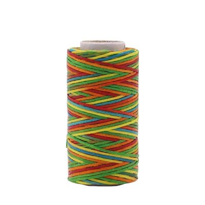Leder Accessoires 1mm 150D Leder Waxdraad en Duurzaam voor 50m Regenboogkleur