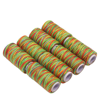 Leder Accessoires 1mm 150D Leder Waxdraad en Duurzaam voor 50m Regenboogkleur