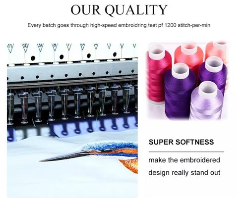 108D 120D/2 4000m 5000m Polyester draad voor borduurmachine