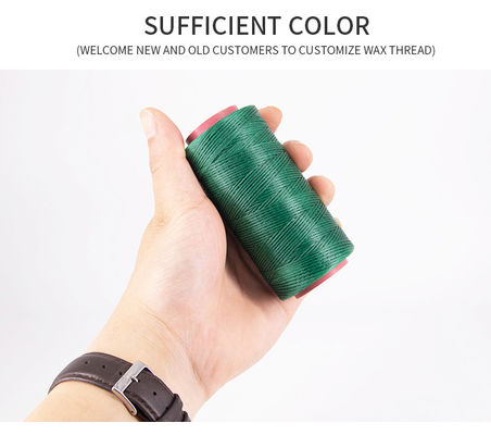 210D/16 Hoge sterkte 200M Flat Polyester Waxed Thread 1mm Voor schoenen Naaileer