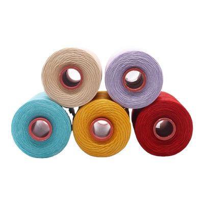 210D/16 Flat Waxed Polyester Thread Cord 1 mm voor de vervaardiging van schoenen in gekleurd patroon