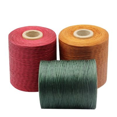 210D/16 Flat Waxed Polyester Thread Cord 1 mm voor de vervaardiging van schoenen in gekleurd patroon