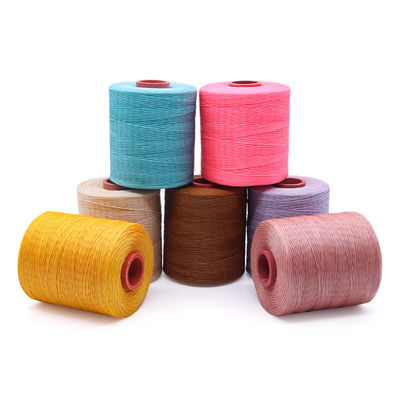 210D/16 Flat Waxed Polyester Thread Cord 1 mm voor de vervaardiging van schoenen in gekleurd patroon