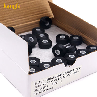 Hoge sterkte polyester 75D/2 Wund Bobbins Draden 70D/2 Grootte L 144 stuks/doos TH00017