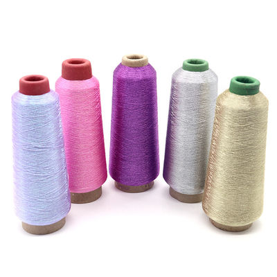 Metalen borduurdraad 100% polyester voor naaimachine Duurzaam overlock textiel