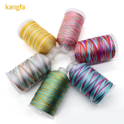 250 g Meerdere kleuren regenboogdraad 100% polyester voor weefwerk ambachten Huishoudelijk naaigraad