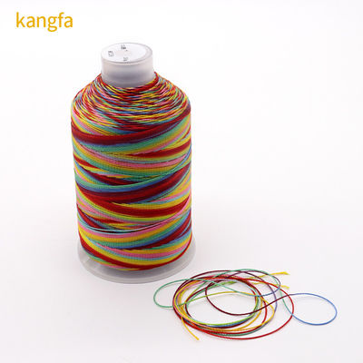 250 g Meerdere kleuren regenboogdraad 100% polyester voor weefwerk ambachten Huishoudelijk naaigraad