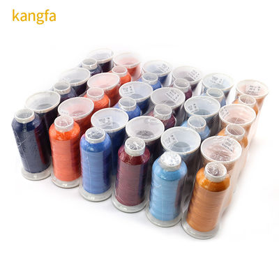 Laag MOQ 120D/2 4000Y Vinnige verzending Polyester draad voor borduurmachine 720 kleuren