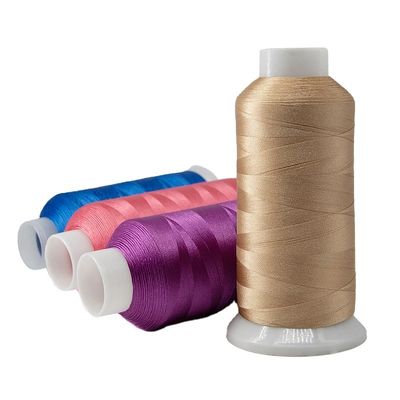 120D/2 5000Y 128g Goud geverfd polyester borduurdraad voor machine naaiprojecten